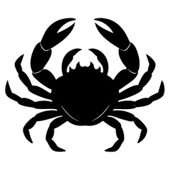 Crab Silhouette vector illustration