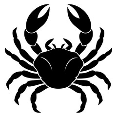 Crab Silhouette vector illustration