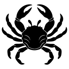 Crab Silhouette vector illustration