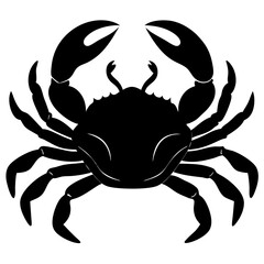 Crab Silhouette vector illustration