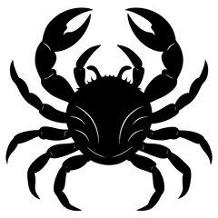 Crab Silhouette vector illustration