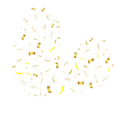 Flying Golden Confeti