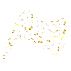 Flying Golden Confeti