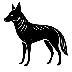 Coyote Silhouette vector illustration