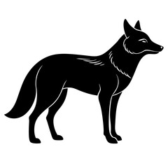 Coyote Silhouette vector illustration