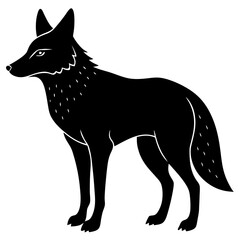 Coyote Silhouette vector illustration