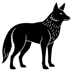 Coyote Silhouette vector illustration