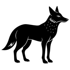 Coyote Silhouette vector illustration