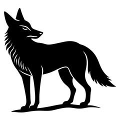 Coyote Silhouette vector illustration