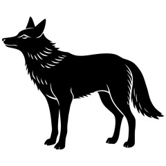 Coyote Silhouette vector illustration