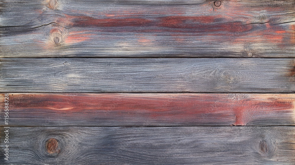 Poster rustic wooden plank background with colorful textures and ample space for text or design elements in