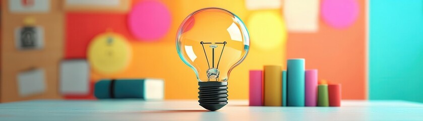 Influence flat design front view educational theme animation vivid