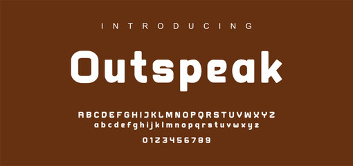 Abstract modern urban alphabet fonts. Typography sport, technology, fashion, digital, future creative logo font.