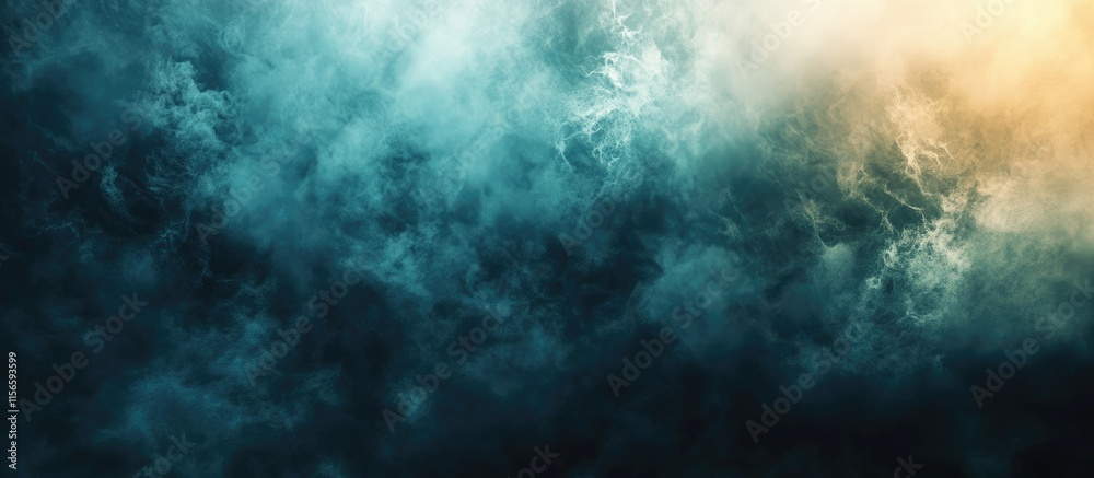 Poster Surreal abstract background with dynamic swirling colors creating an ethereal atmosphere and ample space for text placement.