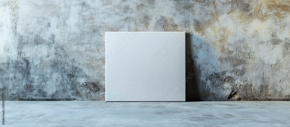Aufkleber blank canvas in minimalist setting for creative projects and ideas with ample space for text and vis