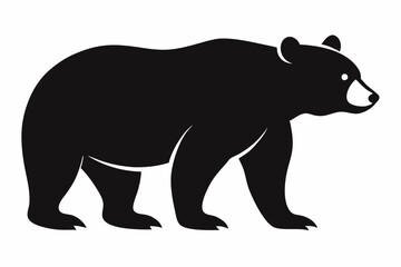 American black bear silhouette icon vector (1)