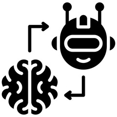 Obraz premium Robotic Brain Icon
