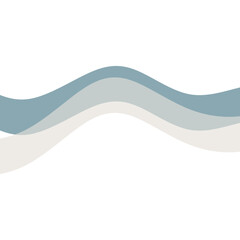 Transparent Modern Wave Shape