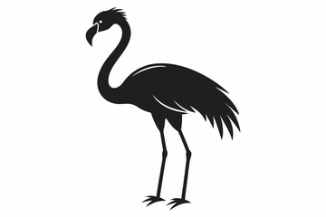 Obraz premium American flamingo silhouette icon vector
