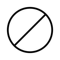 Icon prohibiting sign vector illustration design. Eps 10. 