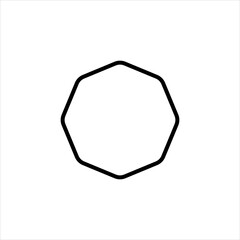 Octagon shape icon vector illustration design. Eps 10.