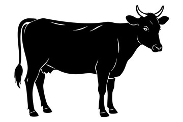 Cow Silhouette vector illustration
