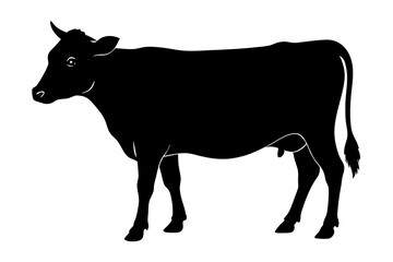Cow Silhouette vector illustration
