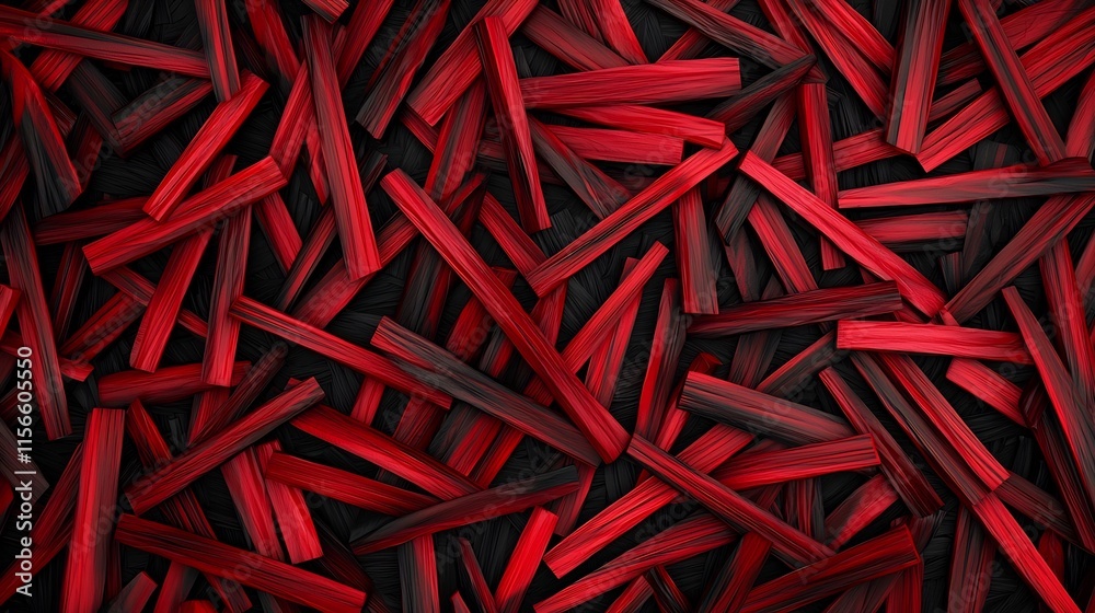 Poster elegant bamboo brushstroke pattern with subtle red tones and an editable text zone created using 3d 