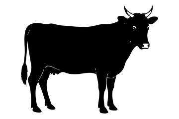 Cow Silhouette vector illustration