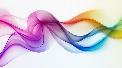 A colorful wave with a rainbow of colors