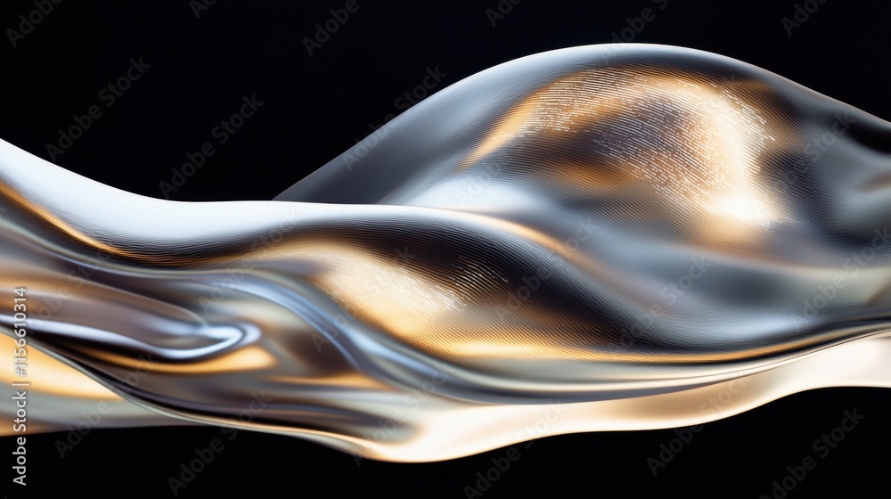 Poster dynamic flow of encrypted data streams abstract art digital representation futuristic environment cl
