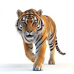 Fototapeta premium 3d tiger isolated on white background