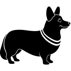 Corgi Silhouette vector illustration