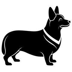 Corgi Silhouette vector illustration