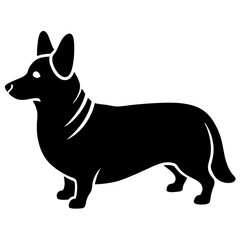 Corgi Silhouette vector illustration