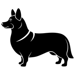 Corgi Silhouette vector illustration