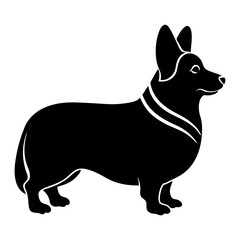 Corgi Silhouette vector illustration