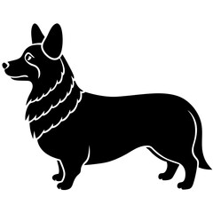 Corgi Silhouette vector illustration