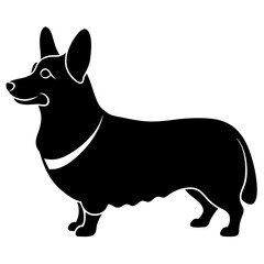 Corgi Silhouette vector illustration