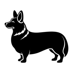 Corgi Silhouette vector illustration