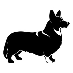 Corgi Silhouette vector illustration