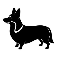 Corgi Silhouette vector illustration
