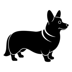 Corgi Silhouette vector illustration