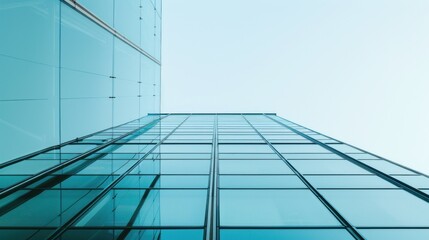 Obraz premium Glass Facade of a Modern Building