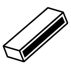 Eraser Line Art Vector Design