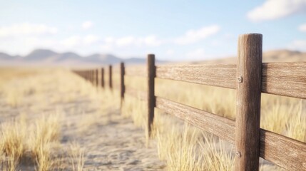 Fencing in a Soft Light Panoramic Scene