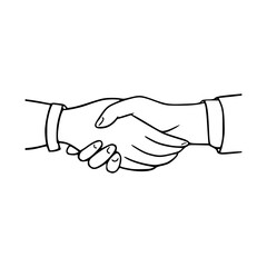 a line art drawing of a hand gesture illustration