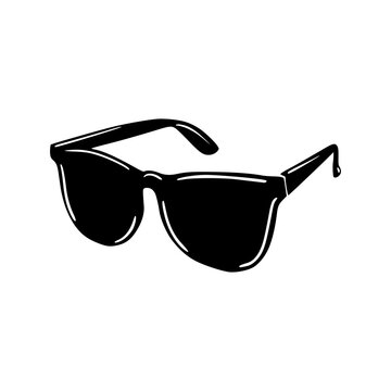 a drawing of a sunglasses illustration