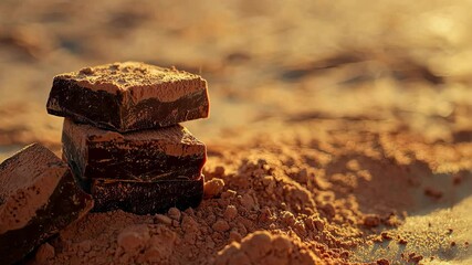 Indulge in Sweet Cho te Desserts with Rich Cocoa and Warm Tones