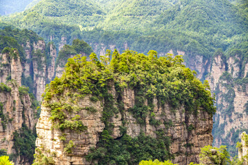 Mountains and forests in Zhangjiajie scenic area, Hunan Province, China